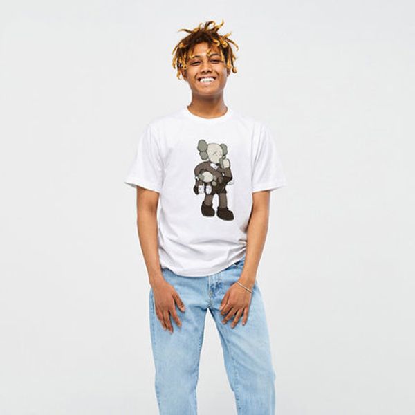 

2020 designer mens womens t-shirt high-quality cotton round neck kaws joint couple printing white short sleeve summer ing