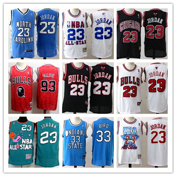 

mens all-star 23 michael иордания ретро зеленый черный красный белый джерси ванкувер чикаго быки баскетбол vintagejerseys, Black;red