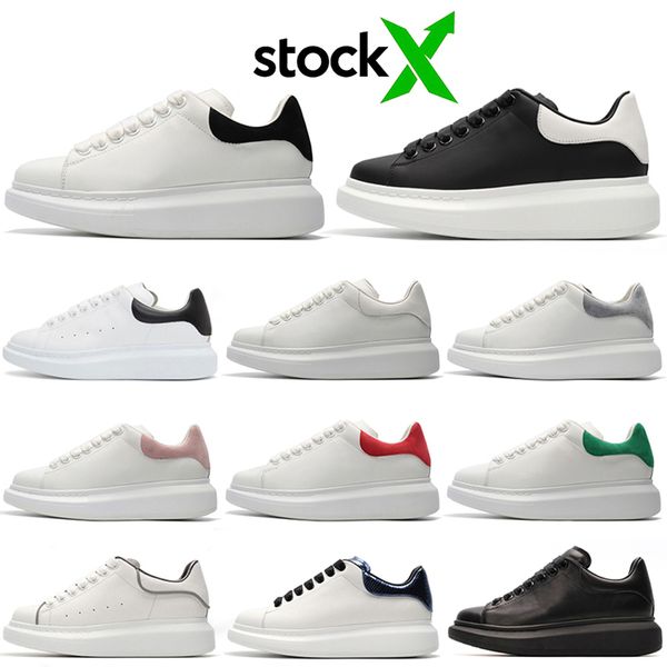 

stock x 2020 designer shoes men women chaussures triple white black 3m reflective leather suede mens flat casual sneakers 36-44 vintage