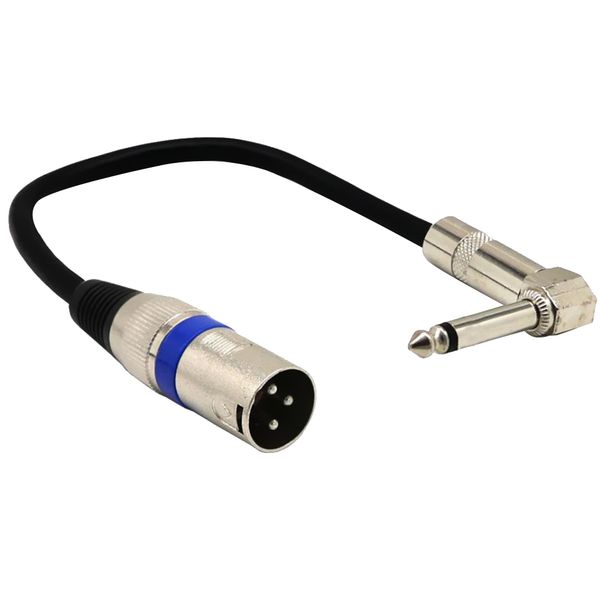 

0.2m mono 6.35mm male to xlr male audio adapter cable silver