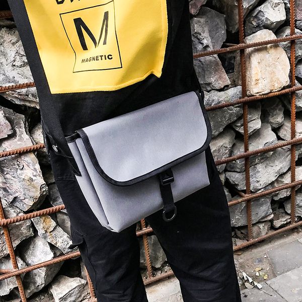 

new korean version of male bag students single shoulder bag flip satchel trend male street leisure single shoulder