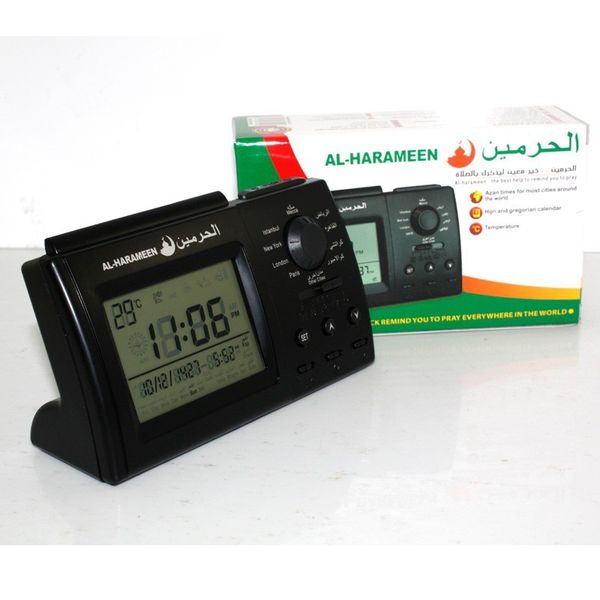 

11.11 big promotion table azan clock hijri and gregorian calendars qibla direction azan clock automatic islamic azan clock