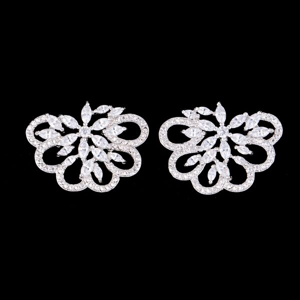 

larrauri trendy romantic full mini cz exquisite stud earrings for women silver green crystal jewelry ear accessories, Golden;silver