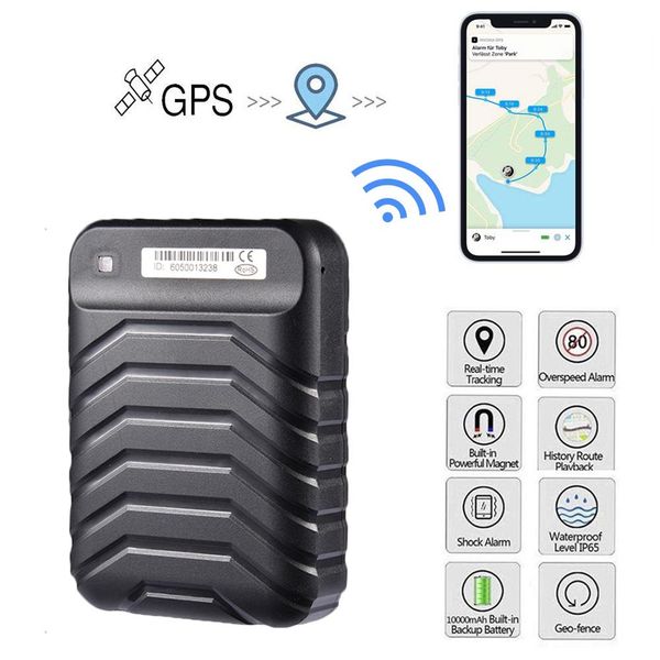 

waterproof car gps tracker anti lost 5000mah standby auto gsm device locator voice control real time tracking device