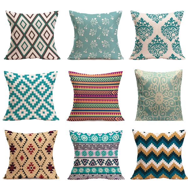 Household Sofa Pillowcase Automobile Cushion Sleeve Geometric