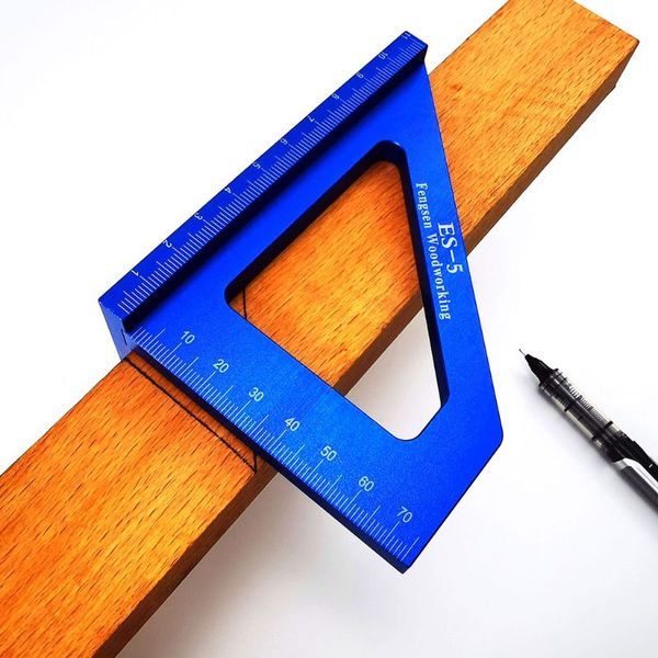 

es-5 woodworking carpentry ruler measurement square layout miter triangle ruler metric gauge toohr measure tools