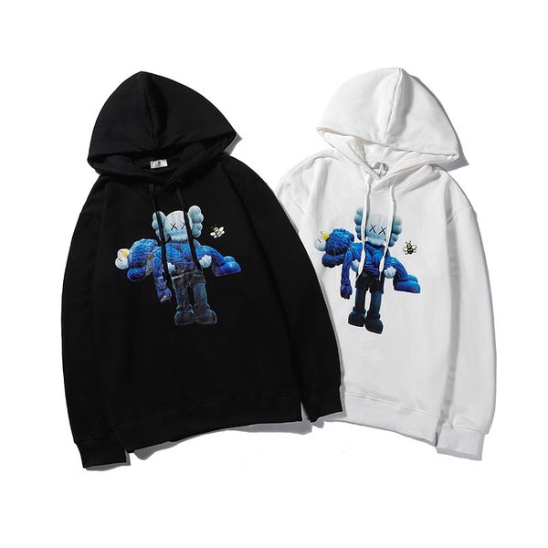 

mens womens designer hoodies fashion casual luxury joint name hooded letter printing pullover male sweatshirts with 2 colors asian size s-2x, Black
