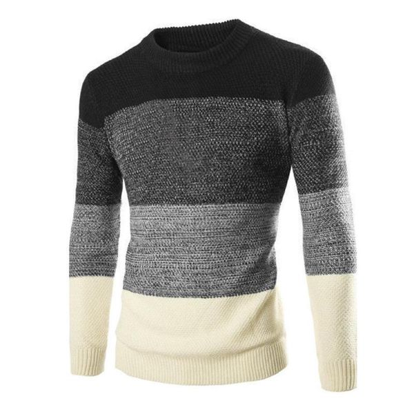 

men sweater pullover homme slim keep warm personality solid autumn smart casual male sweaters bottoming shirt o-neck, White;black