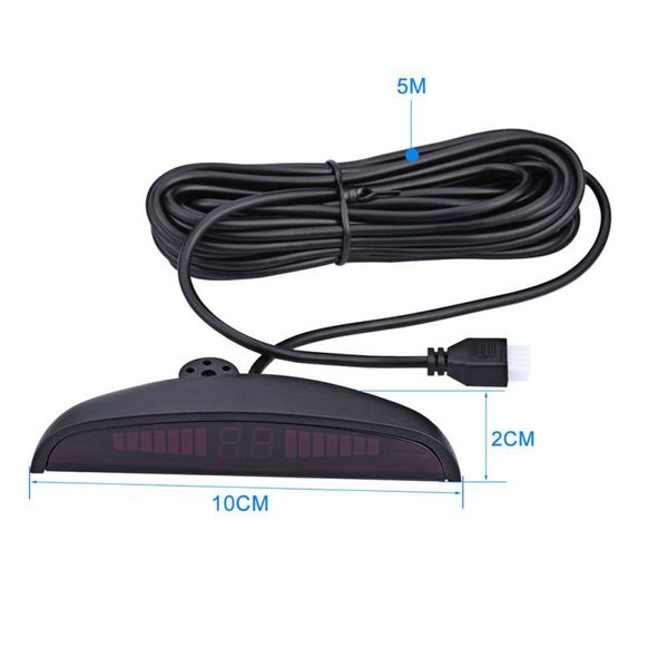 

reversing aid radar system with sensor led display kit car
