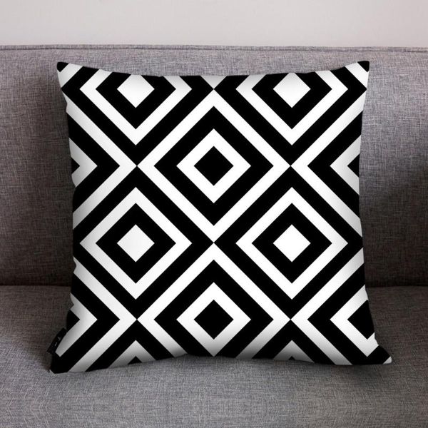 

geometric print pillow case polyester sofa car cushion cover home decor decorative pillowcover covers car pillow case