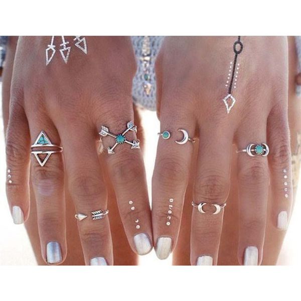 

emanco wholesale 925 silver cuff rings 8 items size 7&6 sterling sliver rings new arrival jewelry anneaux pour les femmes