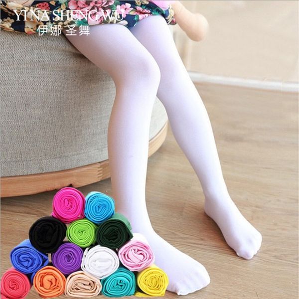 

girls thin section fashion pantyhose baby velvet tights children ballet dance stockings spring summer kids dance tights 14colors, Black;red