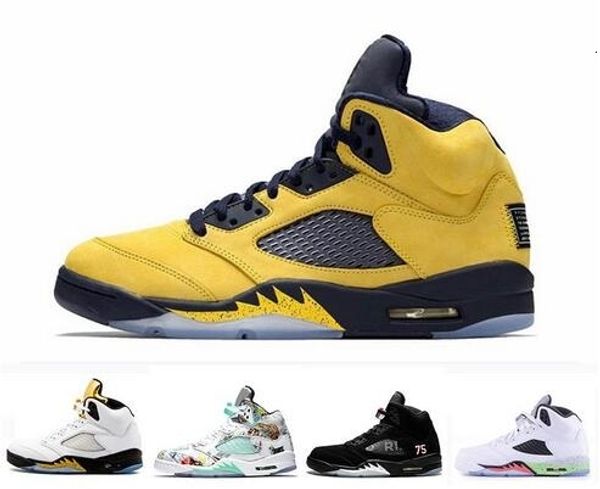 

new michigan fab 5 inspire satin bred fresh wings 5s psg black mens basketball shoes paris laney og white grape mens sports sneakers
