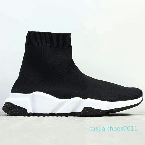 

2020 sock shoes casual shoe speed trainer sneakers speed trainer sock race runners black shoes men and women spring shoe c11