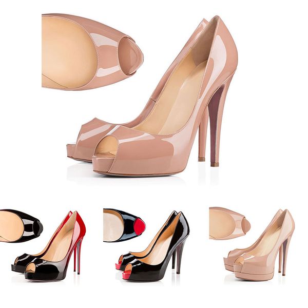 

new designer shoes sneakers so kate styles high heels red with flat bottoms heels 12cm genuine leather point toe pumps rubber size 35-42, Black