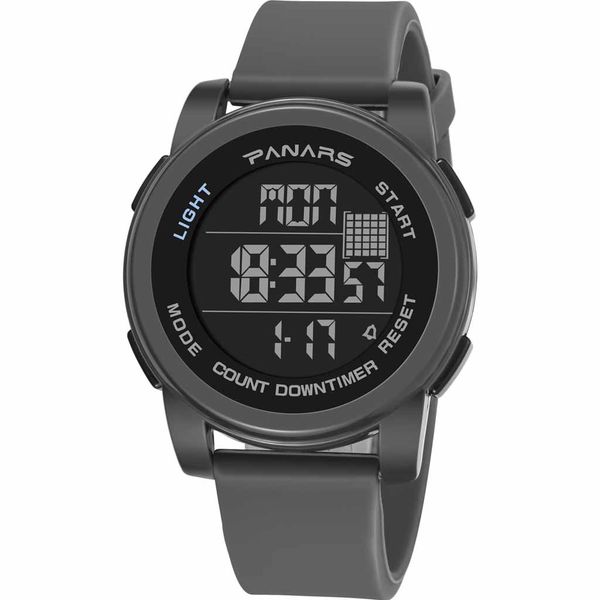 

led watch men multi function waterproof digital sports watch simple eletronicos novidades zegarek dla chlopca led hombre #h0, Slivery;brown
