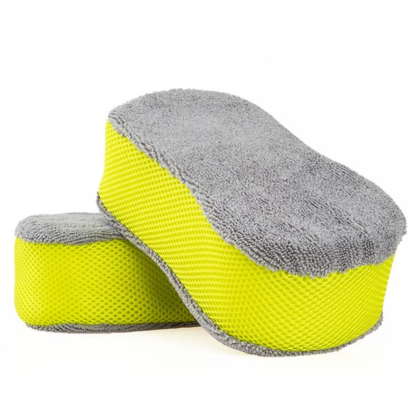

soft multi-function car wash sponge block microfiber car cleaning applicators washing sponge automobile cleaning cloths