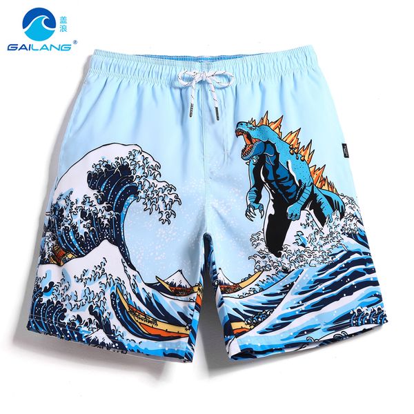 

2019 men's board shorts bathing suit swimsuit quick dry surfing hawaiian liner joggers swimwear beach shorts mesh breathable