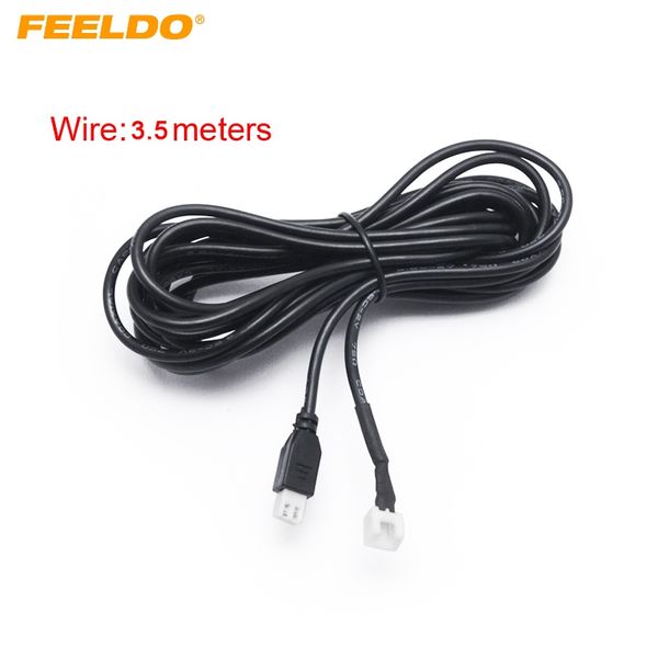 

feeldo 1pc 3.5-meter 2pin extended wire cable for car parking sensor #mx1766