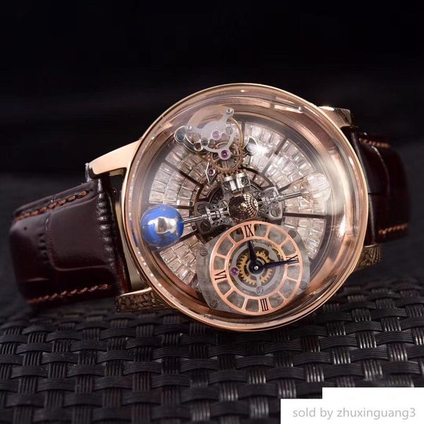 

De igner jkb 42mm 13mm 904l men tainle teel quartz battery apphire gla diamond