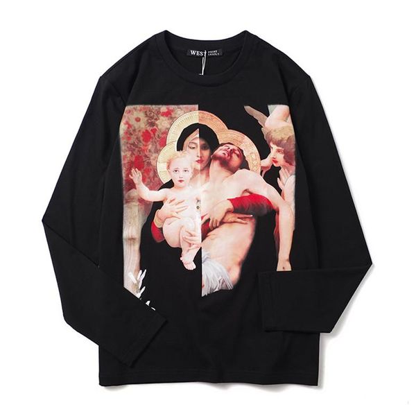 

осень конструктора mens женщин свитер толстовка мадонна printed мода одежда мужчины спорт рубашка толстовка top quality размер s-xxl, White;black