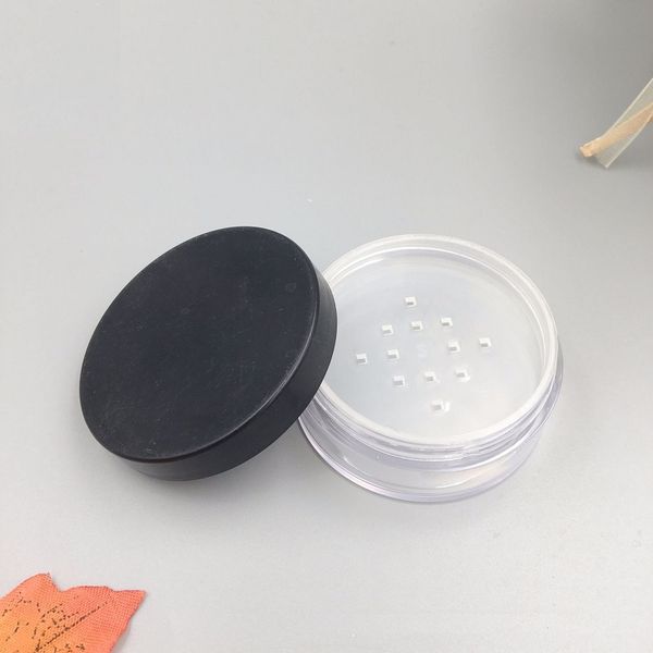 5g de plástico Caso Rodada Loose Powder Makeup Cosmetic Jars Face Powder Blush Caixa com Peneira WB1346