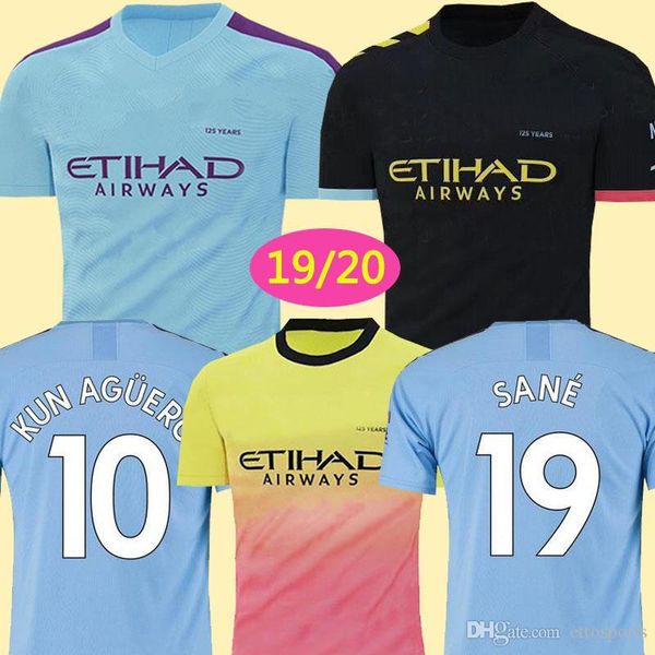 

FODEN MAHREZ 19 20 manchester soccer jerseys 2019 2020 city De Bruyne KUN AGUERO football shirt BERNARDO Camiseta MENDY SANE maillot de foot