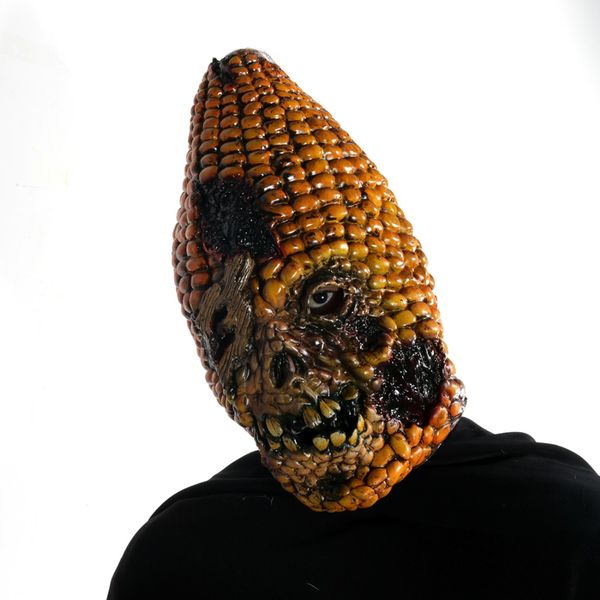 

15''full face scary burn corn mask for cosplay latex mask horror masquerade ghost halloween theater props party xmas decor