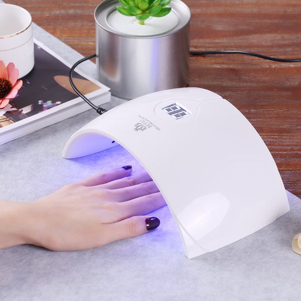 

36w uv lamp smart uv led nail lamp automatic nail dryer for all gels curing machine eu / us plug optional