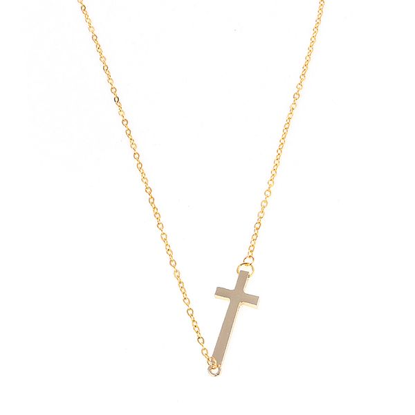 

wholesale fashion cross pendants necklaces women necklaces bijoux an330, Silver