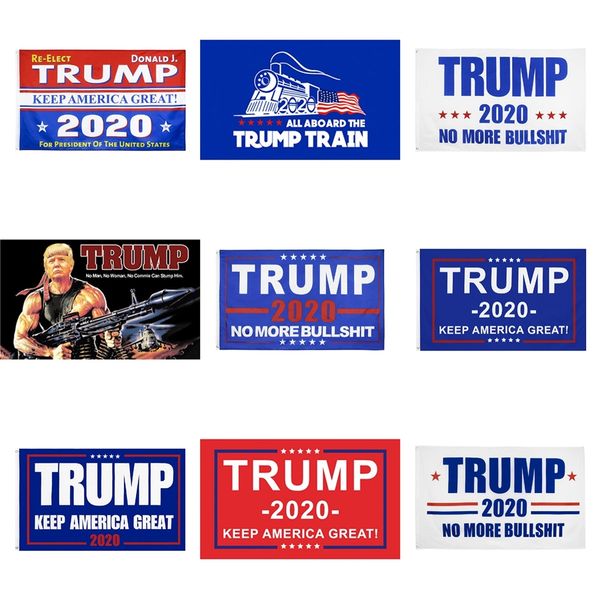 

7 styles trump 2020 flag donald trump flag keep america great donald for president campaign banner 90*150cm garden flags #611