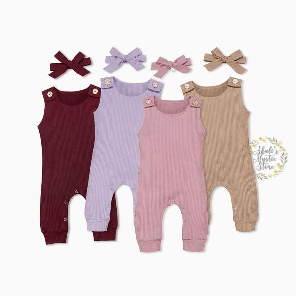 

0-24m newborn toddler baby girls rompers knitted jumpsuit sleeveless infant girl overalls baby costumes, Blue