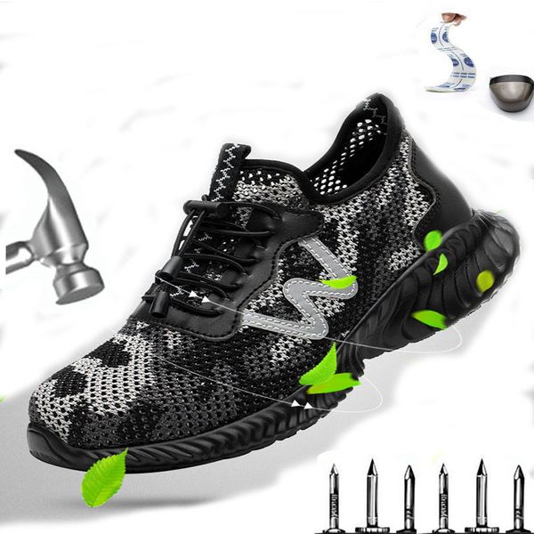 

summer new men's insulation protection 6kv work boots outdoor anti-smashing shoes anti-puncture safety shoes sports, Black