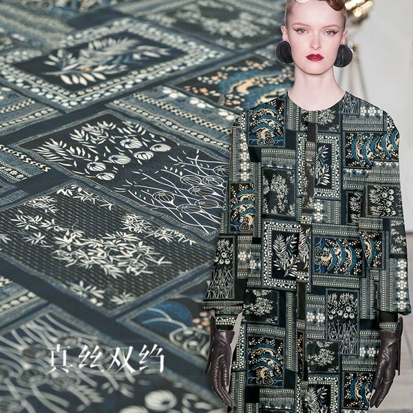 

new spring and summer silk fabric digital inkjet 16mm silk crepe de chine fabric for dress shirt fashion cloth sale, Black;white