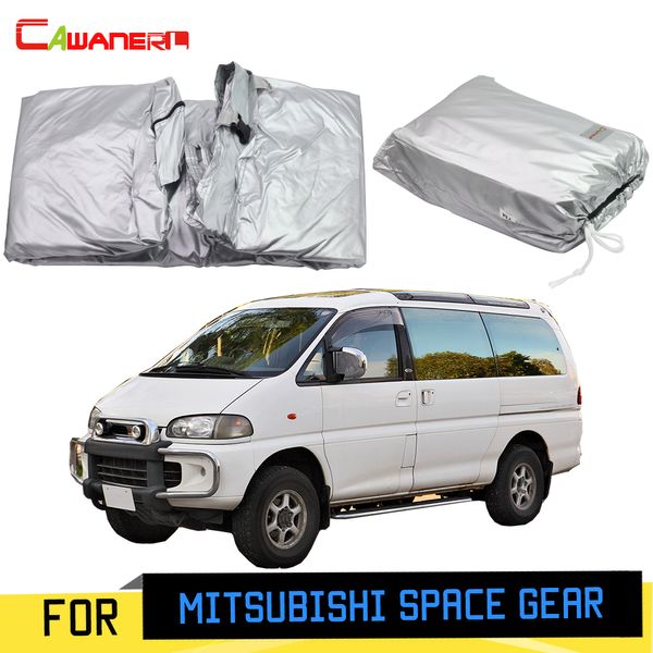 

cawanerl car cover anti-uv outdoor sun rain snow protector mpv cover with password lock for mitsubishi space gear 1994-2007