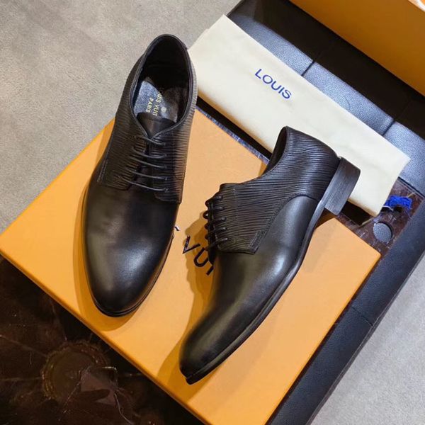 

luxury fashion men's dress shoes wedding party classic casual shoes patent leather comfortable fashion driving shoes size 11, Black
