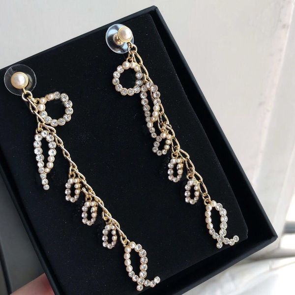 

fashion brand have stamps r letter designer earrings for lady design women party wedding engagement luxury jewelry for bride with box, Silver