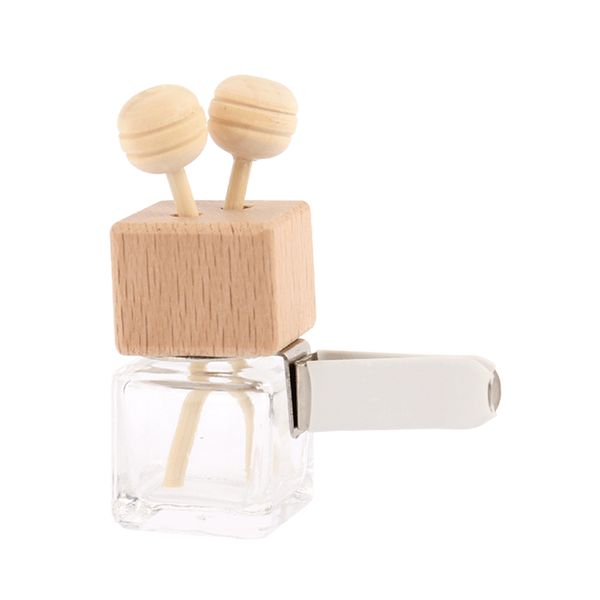 

2x car air vent outlet freshener perfume aroma diffuser empty bottle ornament
