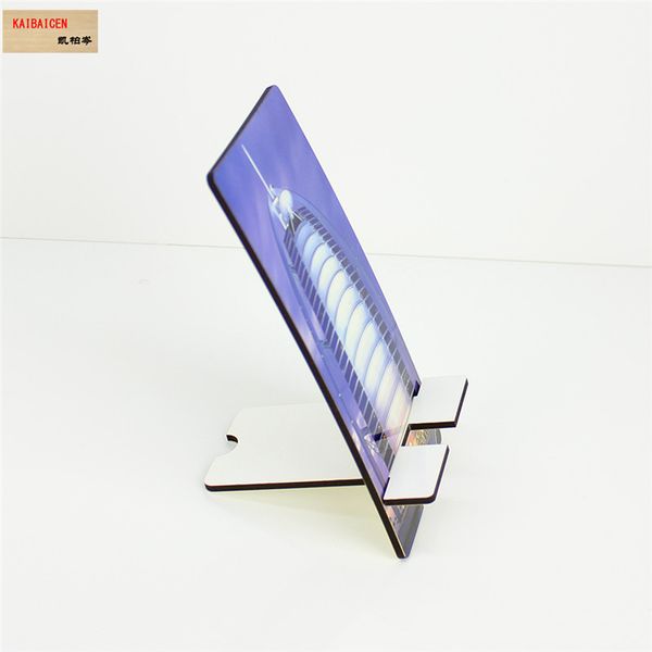 Fabrikpreis Sublimation MDF Blank Universal Phone Stand Halter Süßes Quadrathitze Pressendruck Sublimation Ständer