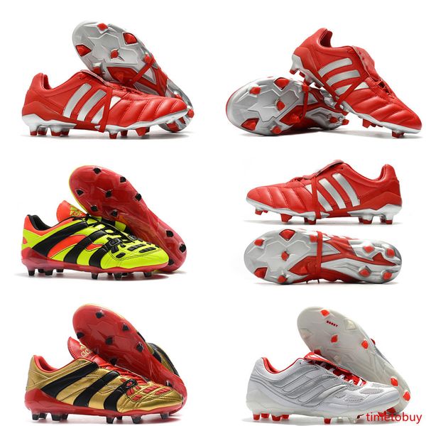 

comfortable classics predator accelerator electricity precision mania fg beckham db zidane men soccer shoes cleats football boots size 39-45