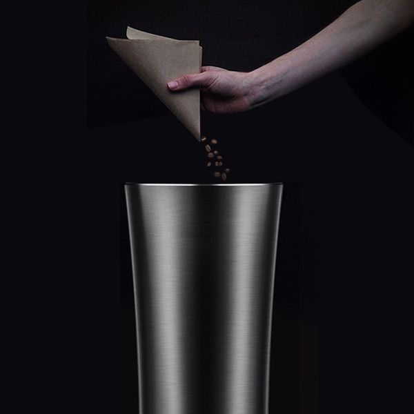 2019 Tazza da caffè Latte Metallo isolato Rame Acciaio inossidabile Boccetta per vuoto Auto Bottiglia di acqua termica Tazza di caffè Birra Tazze termiche C19041302