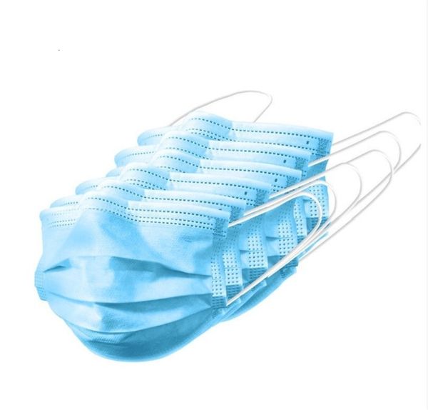 

dhl ship blue 3 ply masks outdoor working dust wholesale mouth breathing pollution care elastic mask gsop
