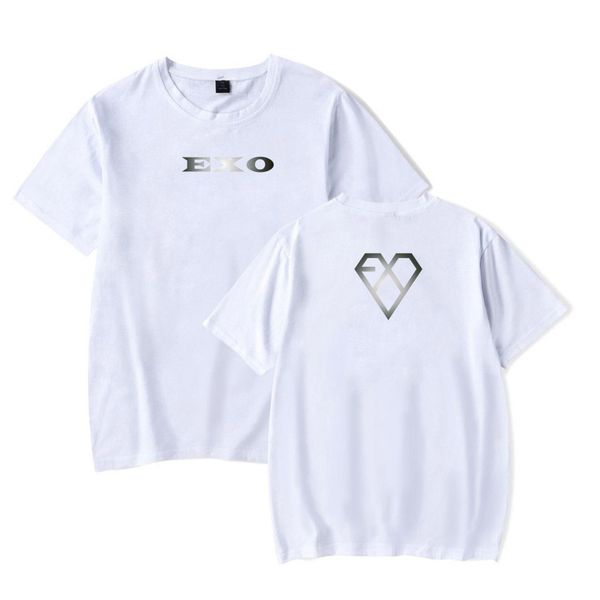 

kpop exo love smoleton tempo t shirt women men friends korean streetwear tee shirt harajuku plus size kawaii sweat, Black
