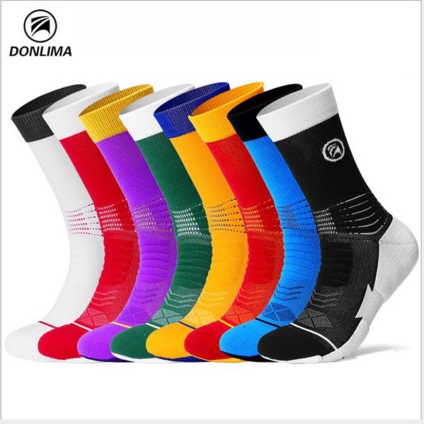 

basketball socks elite socks sports socks team thicker towel base, Black