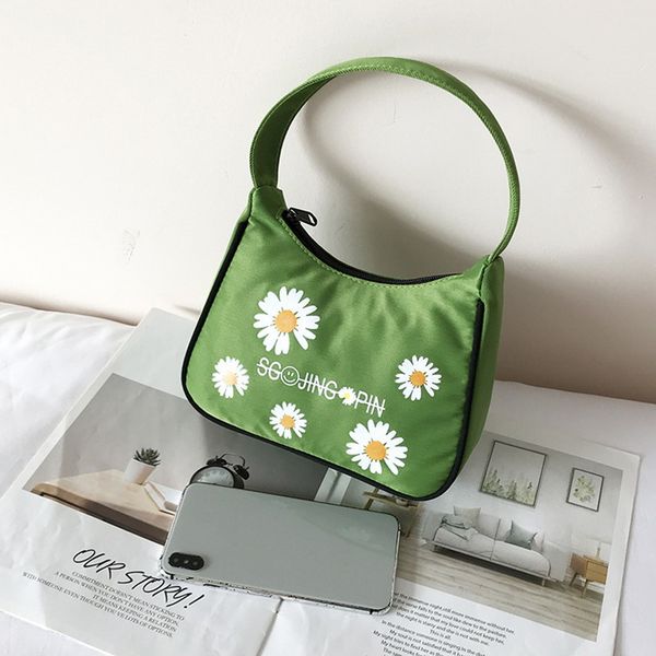 

puimentiua retro flower shoulder bag for women trendy vintage nylon handbag female small bags casual retro mini shoulder bag