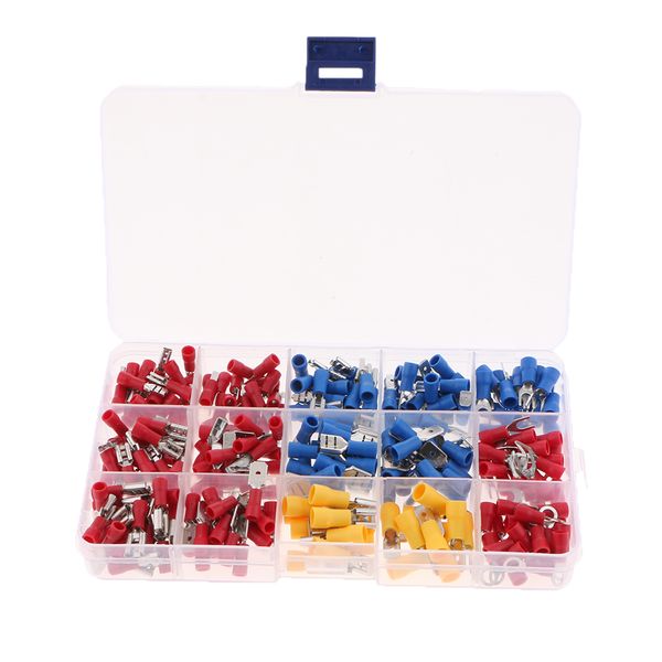 

280pcs 22-16/16-14/12-10awg insulated female male spade electrical insulated crimp terminals connectors assortment kit