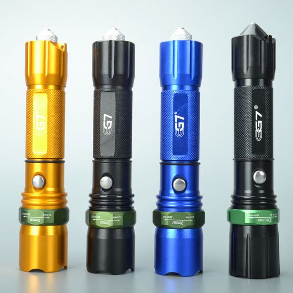

make an inventory of the stock in the storehouse special led light flashlight mechanics rotating zoom 18650 can charge household lighting