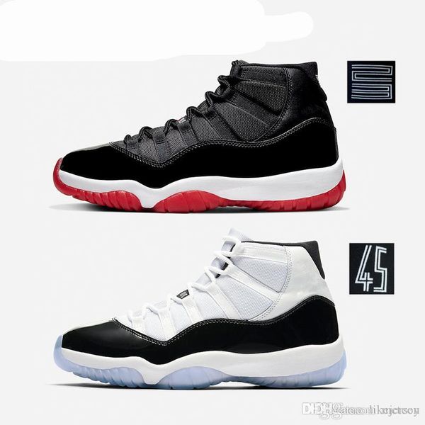 

2019 new bred concord 11 11s basketball shoes metallic silver platinum tint gym red low heiress cool grey mens women sports sneakers