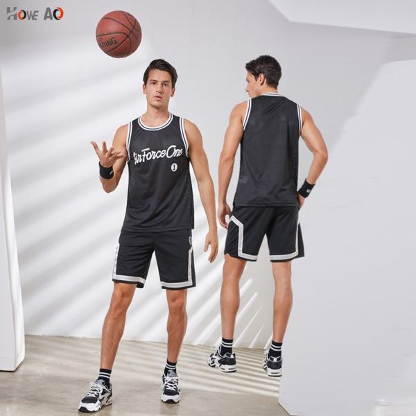 

howe ao sleeveless gym t shirt men running shirt summer vest breathable mens tank gym workout fitness t-shirt sport, Black;red