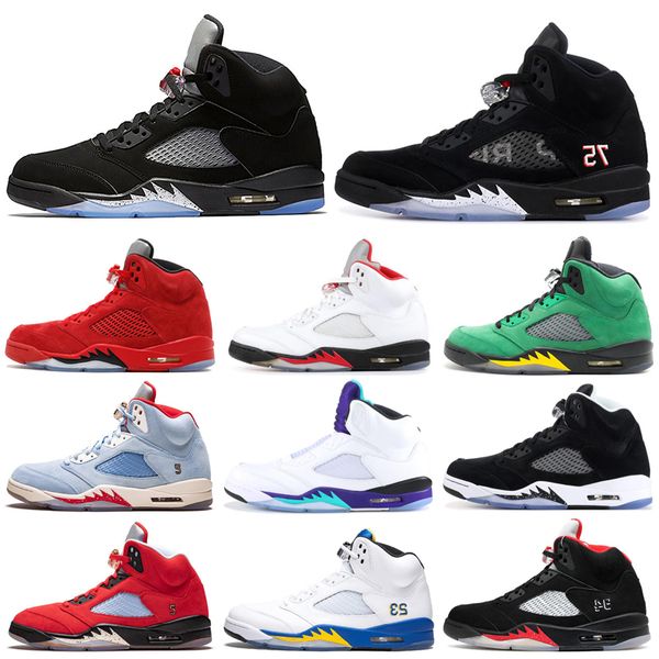 

5 5s Men Basketball Shoes TROPHY ROOM Michigan Laney PSG Suede Camo International Flight Wings Space Jam Mens Trainers Sports Sneakers 7-13